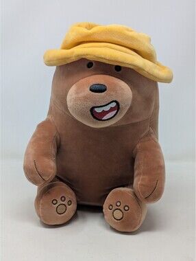 Cartoon Network We Bare Bears Brown Bear Plush 10" Miniso